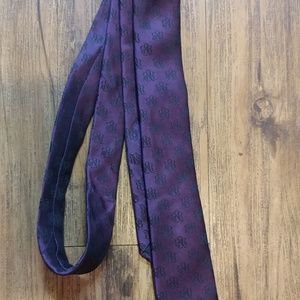 Rock & Republic Skinny tie purple black